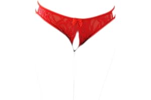 KHUFUZI Women's Sexy Lace Lingerie Panties Cute Knickers Nightwear Sleepwear Surprise for Girlfriend Wife