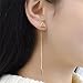 Bar Dangle Threader Drop Earrings Tassel Triangle Ear Studs Women Linear Hoops Geometric Charms Jewelry Golden Plated