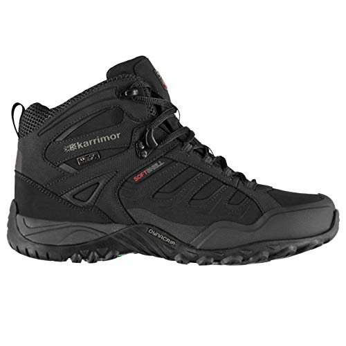 Karrimor Mens Helium Wtx Walking Boots Lace Up Waterproof Black 7.5 US