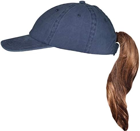 Beurlike Ponytail Baseball Cap High Bun Ponycap Adjustable Mesh Trucker Hats