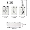 LUEUR-Decorative-Ceramic-Bathroom-Countertop-Accessories-Set-Includes-Refillable-Soap-Lotion-Dispenser-Divided-Toothbrush-Stand-Tumbler-Rinsing-CupSoap-Dish-4pcs-Accessories-Set-Seahorse-Printed LUEUR Decorative Ceramic Bathroom Countertop Accessories Set - Includes Refillable Soap Lotion Dispenser, Divided…