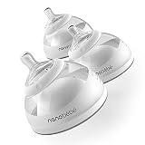 nanobebe Breastmilk Baby Bottles for Breastfed Babies, Breastfeeding&nbsp;Newborn&nbsp;Breast Like, Anti Colic, Easy Latch, Preserves Breast&nbsp;Milk nutrients 3pk (Award Winning Innovation), Gray