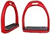CHALLENGER Horse Saddle English Composite Light Weight Stirrups 4-1/2″ Wide Red 51113Rthumb 4