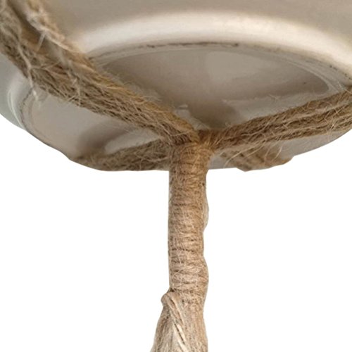 vorey 2 Pack 48 Inches Plant Hanger Flower Pot Hanger Plant Sisal fiber Rope Plant Holder for Indoor Outdoor Decorations,Strong tensile,Large Size include Ring, 4 Legs