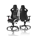 noblechairs EPIC. Sedia gaming, Pelle Vera, Nero/Bianco/Rosso2