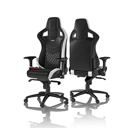 noblechairs EPIC. Sedia gaming, Pelle Vera, Nero/Bianco/Rosso2 noblechairs EPIC. Sedia gaming, Pelle Vera, Nero/Bianco/Rosso2