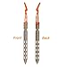 Hikemax Ultralight Titanium Tent Stakes 6 Pack - V-Shaped Tent Pegs with Reflective Pull Cords - Made for Camping
