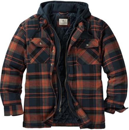 TrailCrest Men's Hoodie Fleece Jacket With Pockets Warm Sherpa