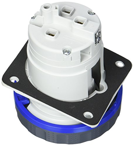 SCSI 63 iec - Sockel/s Befestigung 10o HP ip66-69 2-polig + Erde 63A 230 V 6 h