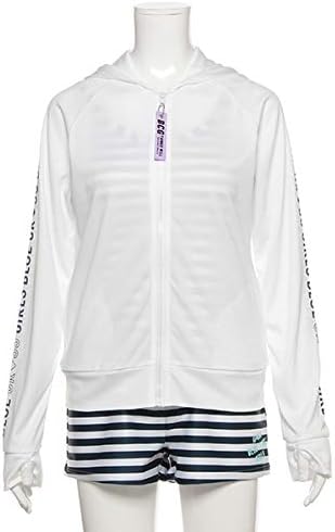 Amazon ブルークロスガールズ Blue Cross Girls パーカーラッシュガード Swim シロ L 160 ガールズ 通販