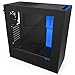 NZXT S340 Mid Tower Computer Case, Matte Black/Blue (CA-S340MB-GB)