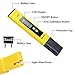 Digital PH Meter, Wellcows PH Meter 0.01 PH High Accuracy Water Quality Tester with 0-14 PH Measure(Yellow)