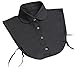Patty Both Fashion Doll collar Vintage Elegant Women's Fake Half Shirt Detachable Blouse Black