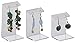 Displays2go Earring Display Stands Single Pair (18 Pack Includes 6 Large, 6 Medium, 6 Small), Clear Arcylic