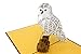 PopLife Snowy Owl 3D Pop Up Card for All Occasions - Happy Anniversary Pop Up Graduation Card, Popup Birthday Card - Father's Day, Thank You - Wise Magical Bird - For Mom, for Dad, for Daughter, Son