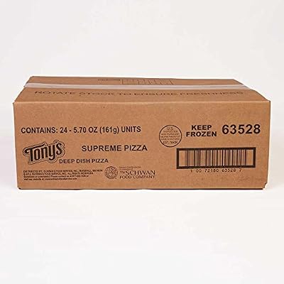 Schwans Tonys Supreme Par Baked Pizza, 6.5 Ounce -- 24 per case.