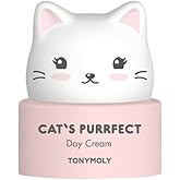 TONYMOLY Cat's Purrfect Face Day Cream, Lightweight, Moisturizing, Hydrating, Soothing Facial Cream, Softens and Hydrates with Milk Protein, 50 g