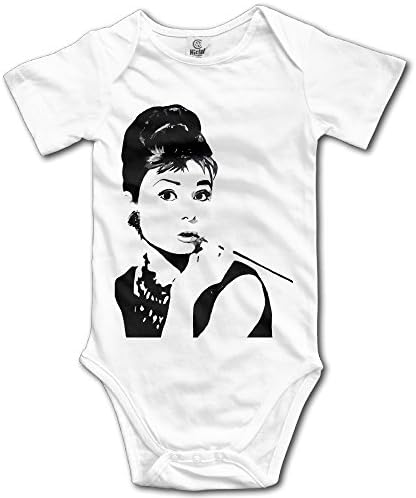 Cute Baby Onesies Audrey Hepburn Funny Face Cotton Bodysuit