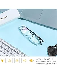 STAMEN - Gafas de bloqueo de luz azul para hombre y mujer, antifatiga ocular deslumbramiento para un mejor sueño, para computadora juegos