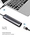 Nubihub USB C Hub, Type C Hub, 6 in 1 Adapter with Pd Power Delivery, 3 USB 3.0 Ports, Ethernet Port, 4K USB C to HDMI Compatible with MacBook Pro 2016/2017/2018, Chromebook, and Other Type C Laptops