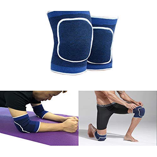 Zelen Elbow Pads Protector Knee Pads for Adults Padded Indoor Volleyball Cushion Woman Skiing Skating Gym Football Gardening Dance Knee Pads Soccer Sleeve Heel Brace Athletic Soft