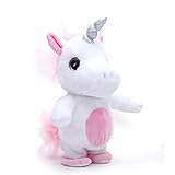 Woodyotime Moving and Talking Unicorn Toys Repeats What You Say Interactive Plush Toys for Boys and Girls Perfect X'Mas and Birthday Present