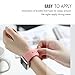 FanTEK 38mm S/M Sports Silicone Replacement Wrist Strap for iWatch Apple Watch Series 1 Series 2, Vintage Rose