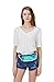 Leotruny Holographic Fanny Pack for Festival, Party, Travel (C00-Small Iridescent)