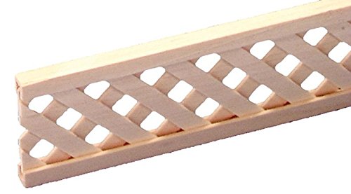 Miniature Wood Porch Lattice Panel for a Dollhouse