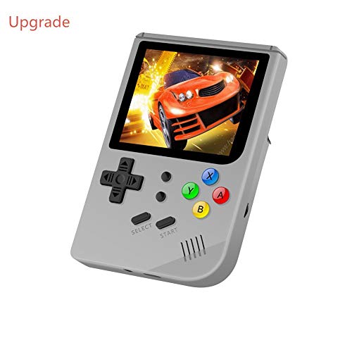 Neutral Handheld Game Consoleï¼ŒUpgrade Retro Game Open Source Support Multi-Language, RG300 Handheld 16GB Memory 3000 Games 3.0 inch Screen Mini Handheld Children and Home Game Console (Gray)