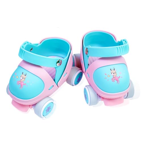 AM ANNA Kids Adjustable Quad Roller Skates for Toddlers Age 2-5,Adjustable Roller Skates for Toddler Beginner Boys & Girls,Roller Skates Shoes for Beginners Toddlers Baby