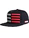 SSLR Men's Star Custom Embroidered Patch Flat Bill Caps