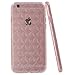 IYCK iPhone 6S Plus Case, [3D Prism] Soft Flexible TPU Rubber Crystal Clear [Studded Full Frame and Back] Diamond Bling Rhinestone Protective Back Case Cover for iPhone 6/6S Plus 5.5 inch - Rose Gold