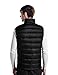 Puredown Men's Packable Down Puffer Vest, Black, L Size