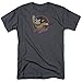 Mighty Mouse Victory Pose Vintage Style Cartoon Gray Adult T-Shirt Tee