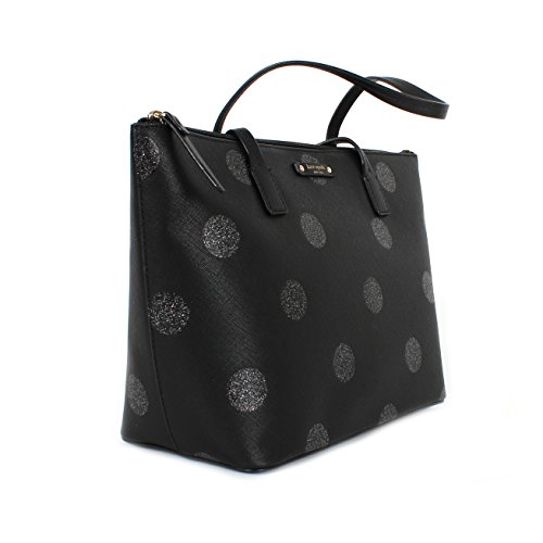 kate spade black glitter tote