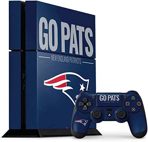 Amazon Com Skinit Decal Gaming Skin Compatible With Ps4 Console And Controller Bundle Officially Licensed Nfl New England Patriots Team Motto Design Electronics