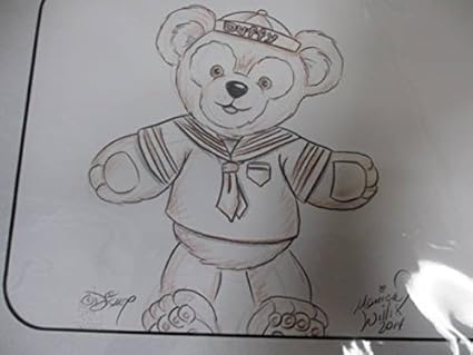 Amazon フロリダ限定 ダッフィー スケッチ イラスト 絵 ダウンダウン アート アイドル 芸能人グッズ 通販