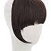 REECHO Fashion Full Length Synthetic 1 Piece Layered Clip in Hair Bangs Fringe Hairpieces Hair Extensions Color – Deep Brownthumb 3