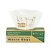 100% Compostable Bags By Primode 2.6 Gallon Food Scraps Yard Waste Bags, Extra Thick 0.71 Mil. Biodegradable Compost Bags ASTMD6400 Small Kitchen Bin Trash Bags, BPI and VINCETTE Certified,White (100)