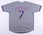 Ivan "Pudge" Rodriguez #7 Signed Texas Rangers Jersey (JSA COA) Hall of Fame Class of 2017