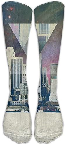 Hipster City Compression Socks Long Socks Football Socks Sports For Running Athletic Edema Travel