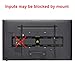FORGINGMOUNT Low Profile Tilting TV Wall Mount Bracket for Most 32-80 inch LED,LCD,OLED,Plasma Screen TVs up to 130LBS and VESA 600X400-15 Degrees Tilt - Quick-Latching for Easy Install -FM9180-B
