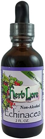 Herb Lore Echinacea Tincture 2 fl oz - Alcohol Free Echinacea Drops - Liquid Immune Support for Kids & Adults * - Echinacea Augustifolia & Echinacea Purpurea Extract