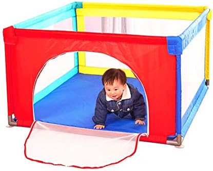 Amazon Co Jp Zay ベビーサークル ドア付きベビープレイダード 家庭用粉砕耐性幼児用フェンス 家庭用屋内ベビーゲームベビーサークル子供用安全フェンス Size 120 120 70cm ベビー マタニティ