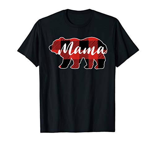 Buffalo Plaid Mama Bear T-shirt Mothers Day Gifts