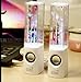 Original ATake (US VERSION) Colorful Music Fountain Mini Amplifier Dancing Water Speakers Water Dancing Speakers Enhanced Quality Marketed by Lightahead(White)