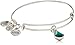 Alex and Ani May Birth Month Charm with Swarovski Crystal Rafaelian Silver Bangle Bracelet