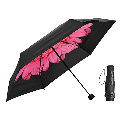 image for Ke.movan Travel Compact Umbrella Windproof Mini Sun & Rain Umbrella Ul