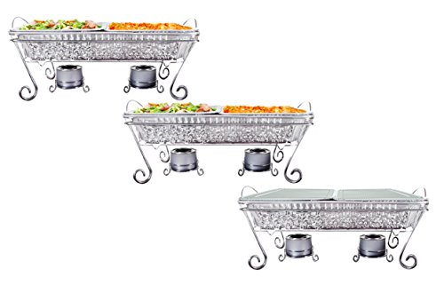 Tiger Chef Decorative Ornate Disposable Chrome Wire Full Size